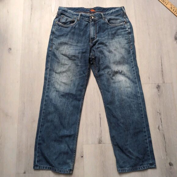 Tommy Bahama Mens 35 Cayman Relaxed Blue Distressed Jeans Tommy Bahama Cayman - Picture 1 of 6
